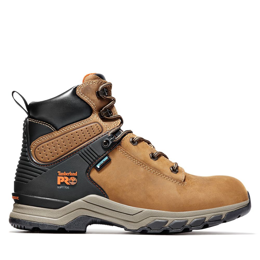 Timberland Mens Work Boots PRO® Hypercharge 6" Soft Toe - Brown/Black - India XP0312478